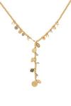 Bibi Bijoux Gold 'Lucky Charm' Long Lariat Necklace thumbnail 1