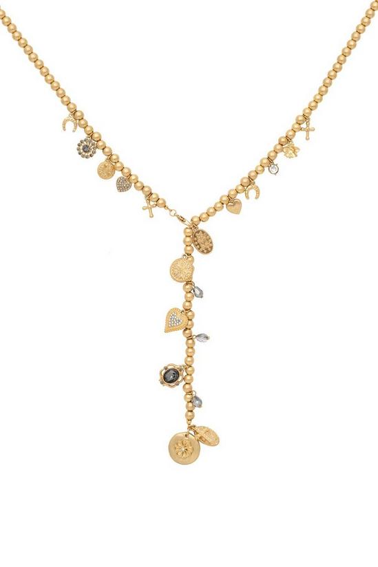 Bibi Bijoux Gold 'Lucky Charm' Long Lariat Necklace 1