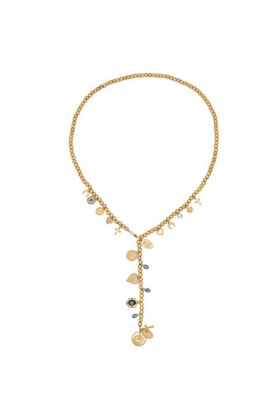 Bibi Bijoux Gold 'Lucky Charm' Long Lariat Necklace 3