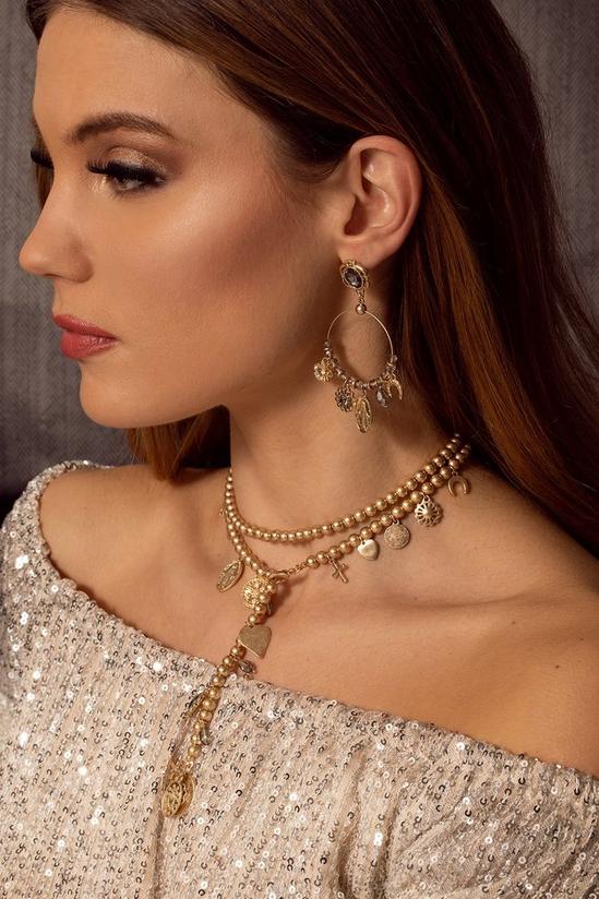 Bibi Bijoux Gold 'Lucky Charm' Long Lariat Necklace 5