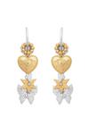 Bibi Bijoux Gold And Silver 'Butterfly' Charm Drop Earrings thumbnail 1