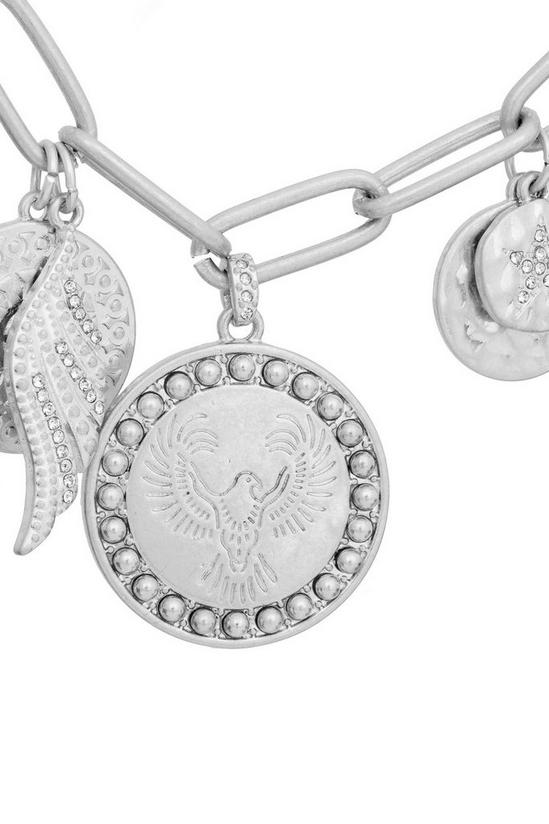 Bibi Bijoux Silver 'Free Spirit' Charm Necklace 2