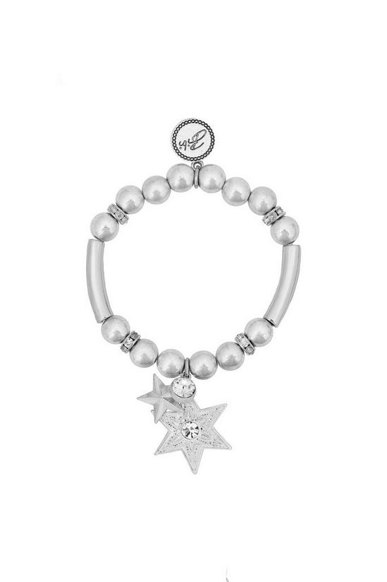 Bibi Bijoux Silver 'Star' Charm Ball Bracelet 1