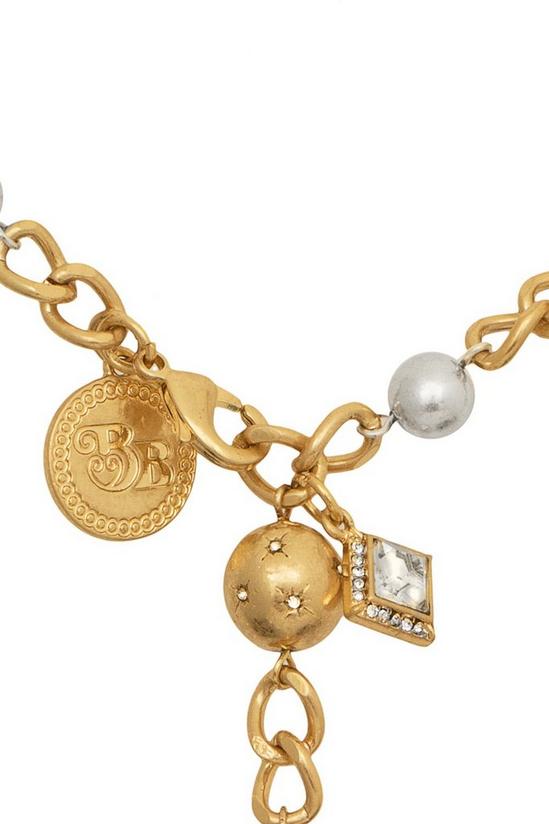 Bibi Bijoux Gold 'Pavé Heart' Multi Charm Necklace 2