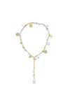 Bibi Bijoux Gold 'Pavé Heart' Multi Charm Necklace thumbnail 3