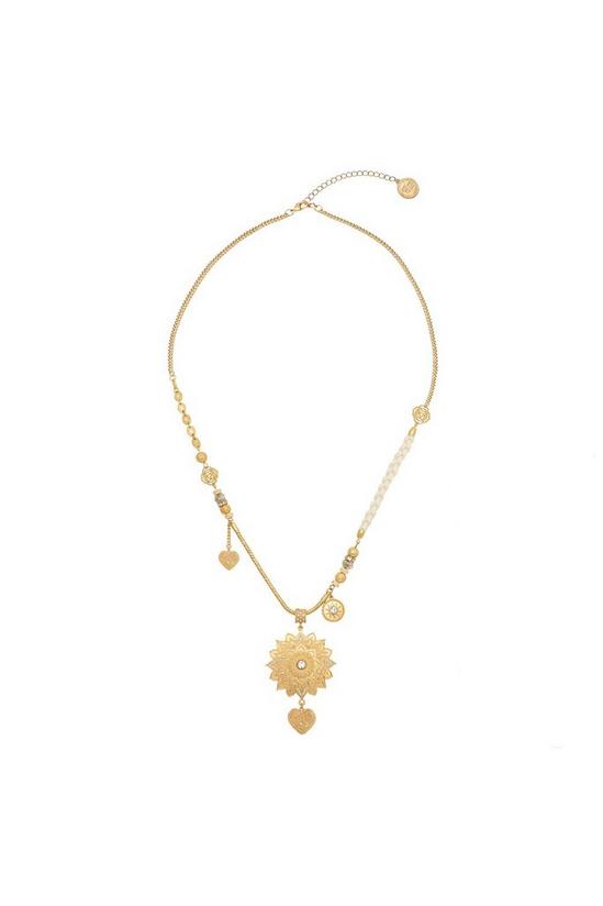 Bibi Bijoux Gold 'Mandala' Charm Necklace 3