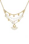 Bibi Bijoux Gold 'Nomad' Layered Multi Charm Necklace thumbnail 1