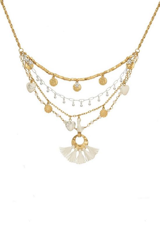 Bibi Bijoux Gold 'Nomad' Layered Multi Charm Necklace 1