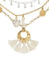 Bibi Bijoux Gold 'Nomad' Layered Multi Charm Necklace thumbnail 2