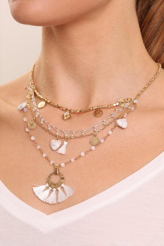 Bibi Bijoux Gold 'Nomad' Layered Multi Charm Necklace 4