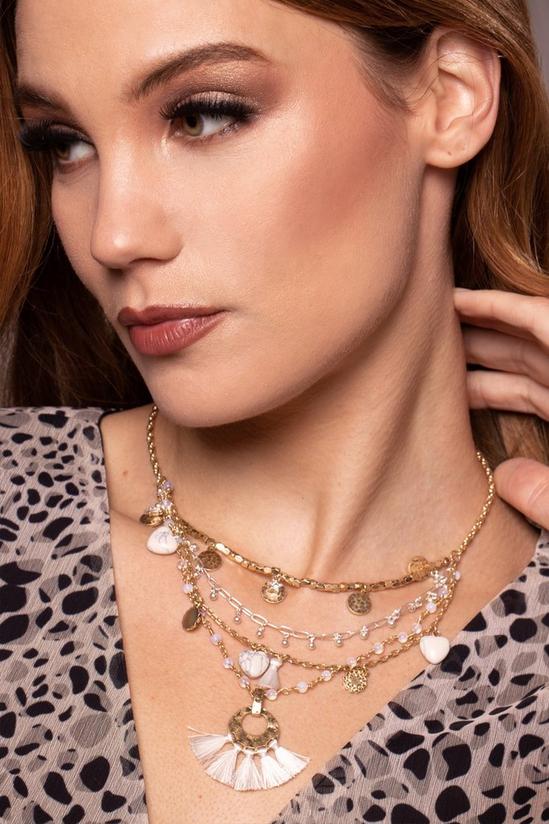 Bibi Bijoux Gold 'Nomad' Layered Multi Charm Necklace 5