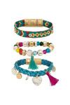 Bibi Bijoux Gold Muti Coloured 'Nomad' Bracelet Set thumbnail 1