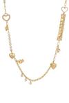 Bibi Bijoux Gold 'Sentiment' Multi Heart Charm Necklace thumbnail 1