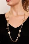 Bibi Bijoux Gold 'Sentiment' Multi Heart Charm Necklace thumbnail 4