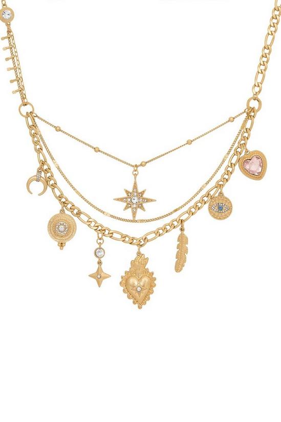Bibi Bijoux Gold 'Mexicana' Charm Necklace 1