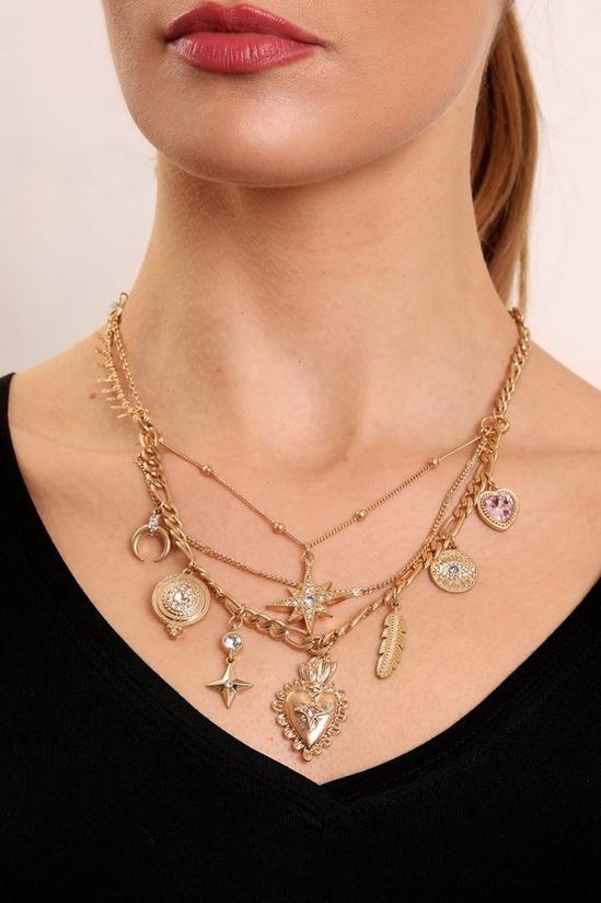 Bibi Bijoux Gold 'Mexicana' Charm Necklace 4