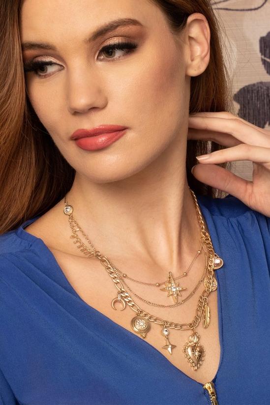 Bibi Bijoux Gold 'Mexicana' Charm Necklace 5