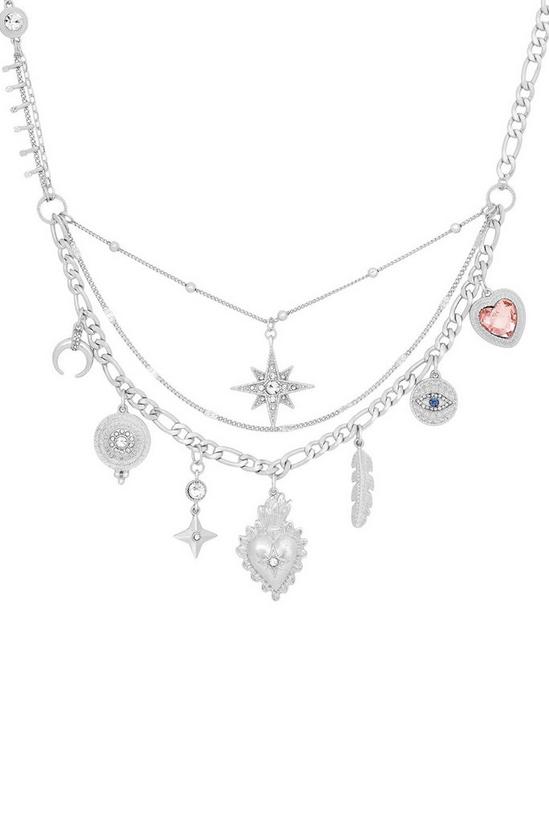 Bibi Bijoux Silver 'Mexicana' Charm Necklace 1