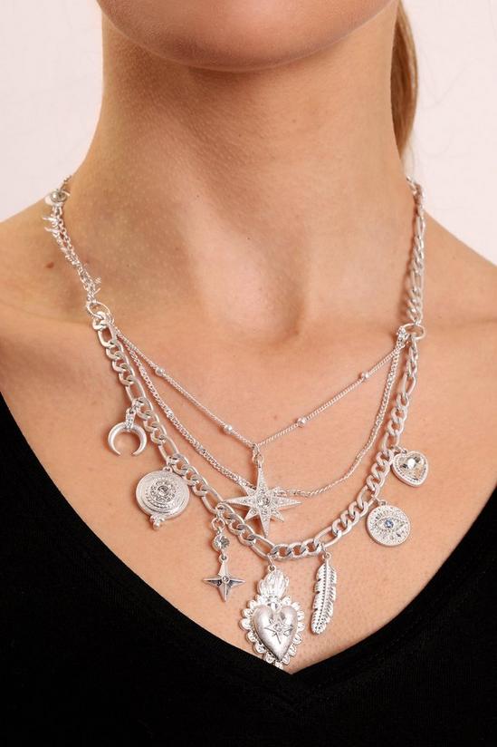 Bibi Bijoux Silver 'Mexicana' Charm Necklace 4