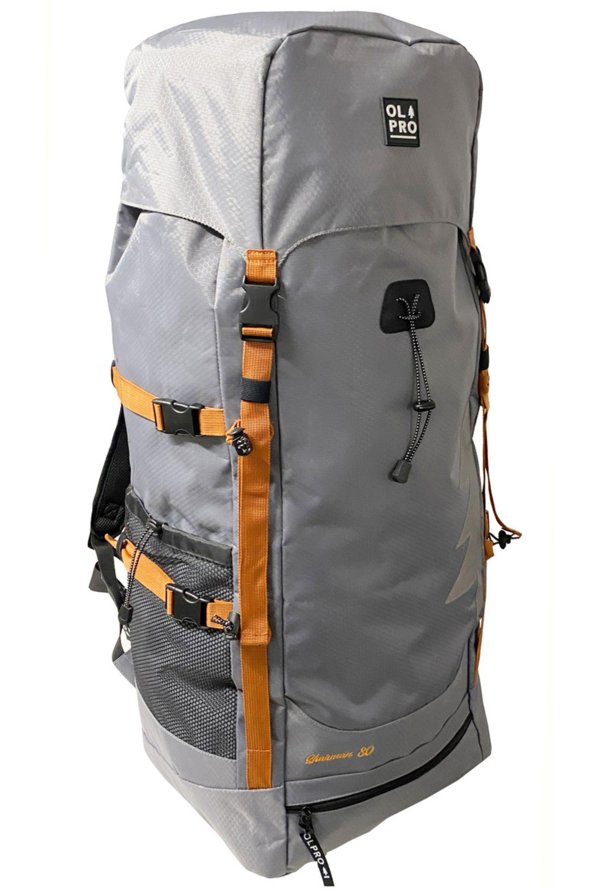 OLPRO 80L Rucksack Bag Grey