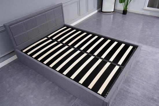 KOSY KOALA Upholstered Storage Ottoman Gas Side Lift Bed Fabric Bed Single 4