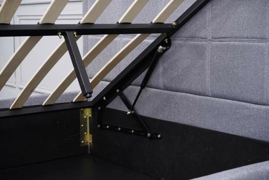KOSY KOALA Upholstered Storage Ottoman Gas Side Lift Bed Fabric Bed Single 6