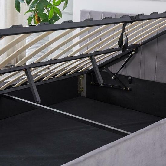 KOSY KOALA Ottoman Storage Bed Velvet  Single 3FT Bed Upholstered Side lift Gas Lift 4