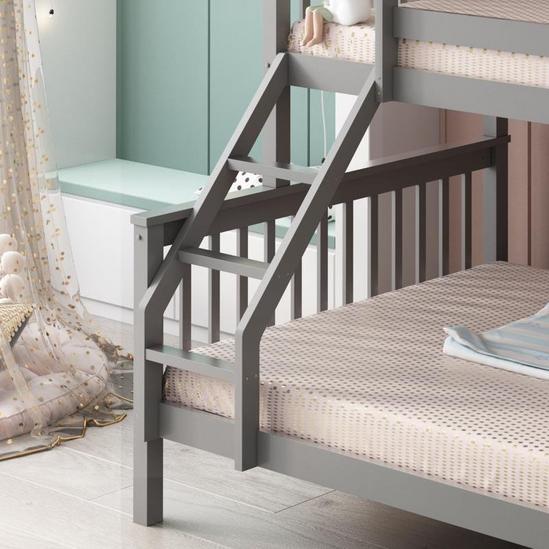 KOSY KOALA Wooden Triple Bunk Bed Children Bedroom Furniture pine Frame 3FT Single 4FT6 Double 3 Sleeper Kids Bed Grey Bunk Bed 5