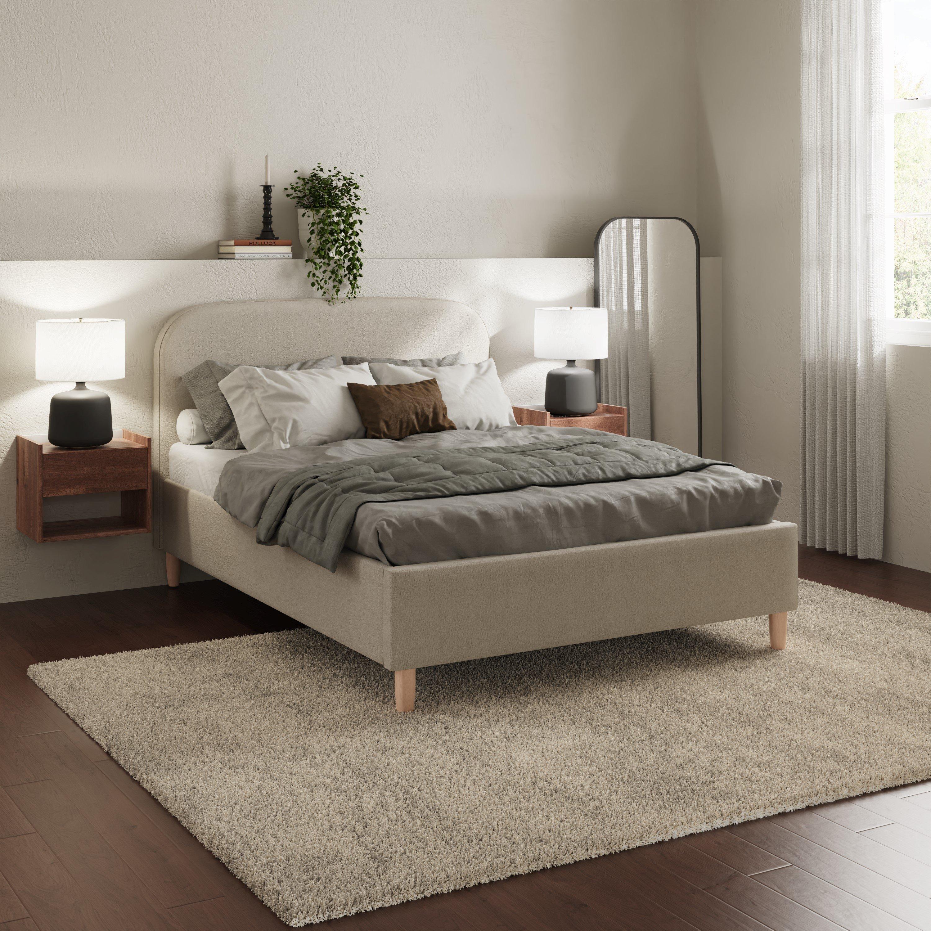 Florence Boucle Ottoman Storage Bed