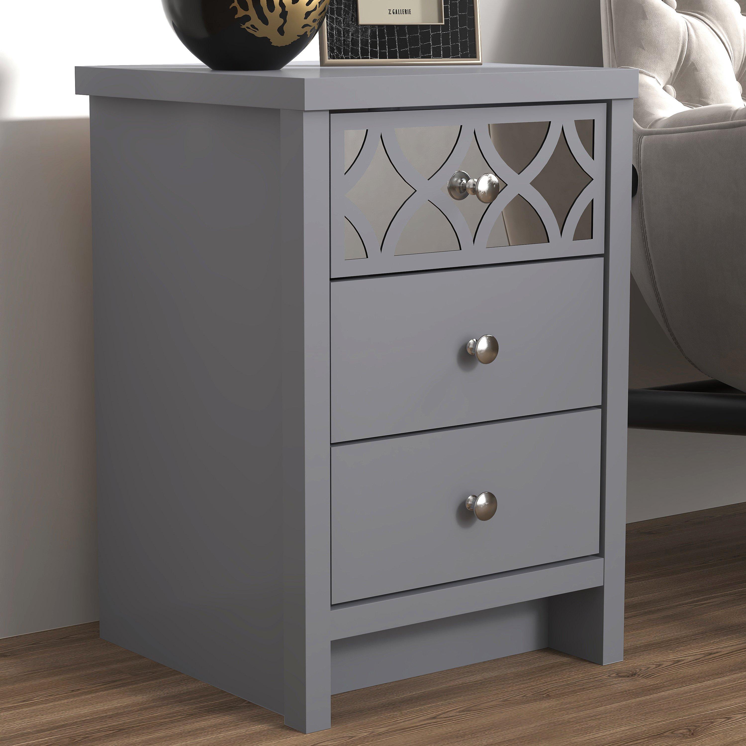 Arianna 3 Drawer Bedside Table