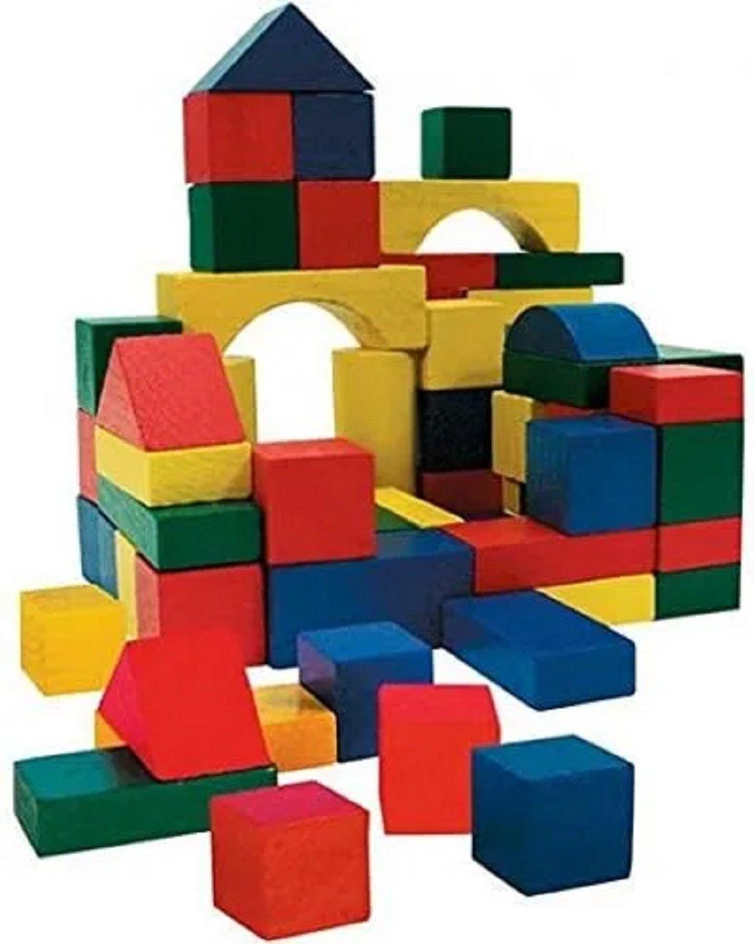 Wooden Building Blocks for Children - 75Peice