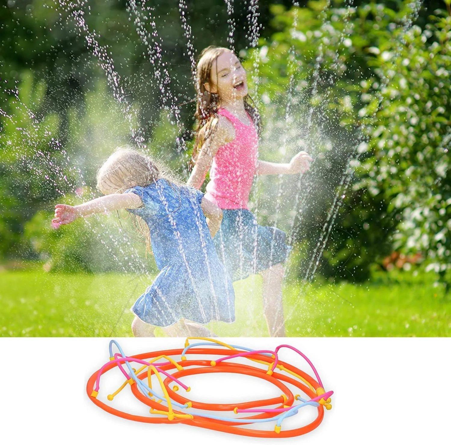 Colourful Garden Water Sprinkler Noodle Hose Pipe Summer Outdoor Play Toys for Children