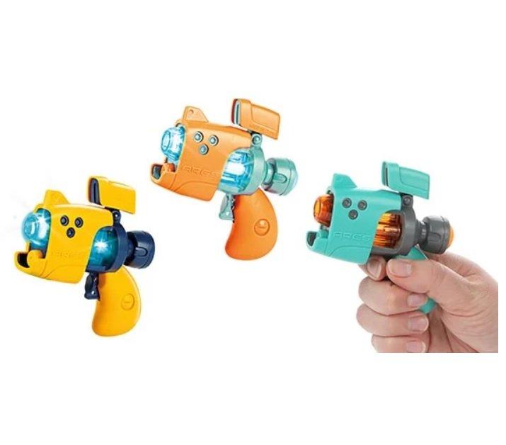 Mini Light Pistol Toy Space Gun 2pcs Assorted Colours