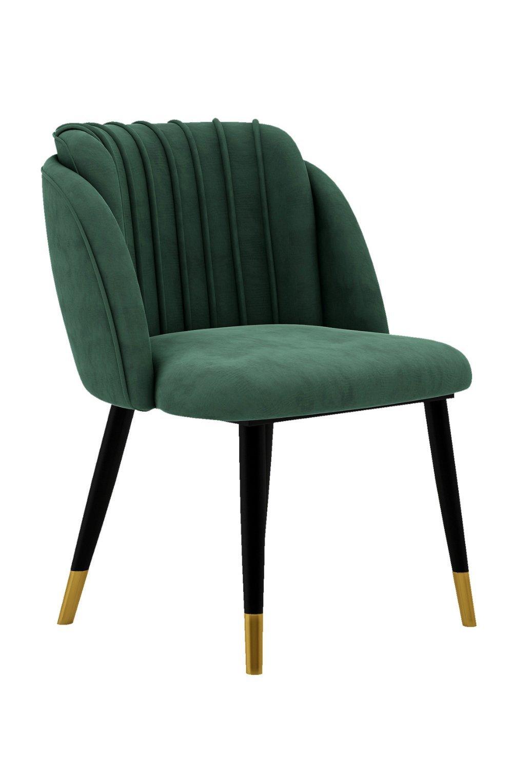 Single' Milano Velvet Dining Chair' Upholstered Dining Room Chair
