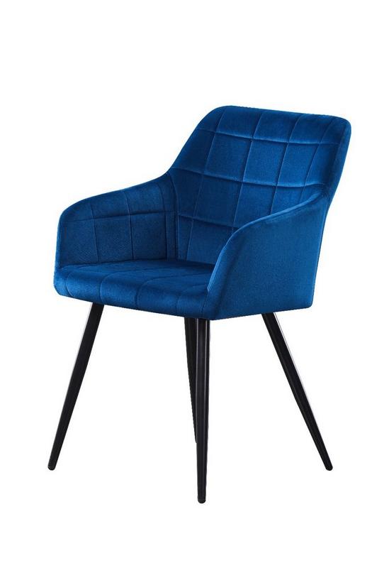 Life Interiors Single Camden Velvet Dining Chair' Upholstered Dining Room Chairs 1