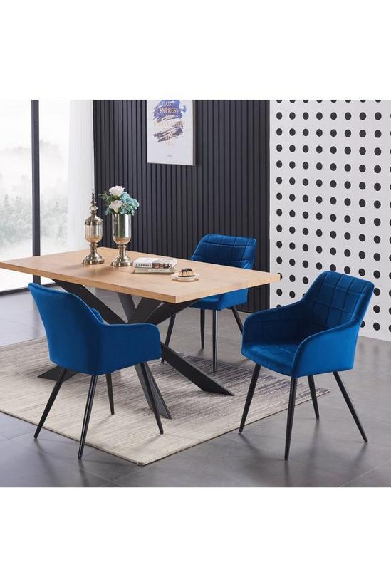 Life Interiors Single Camden Velvet Dining Chair' Upholstered Dining Room Chairs 5