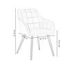Life Interiors Single Camden Velvet Dining Chair' Upholstered Dining Room Chairs thumbnail 6