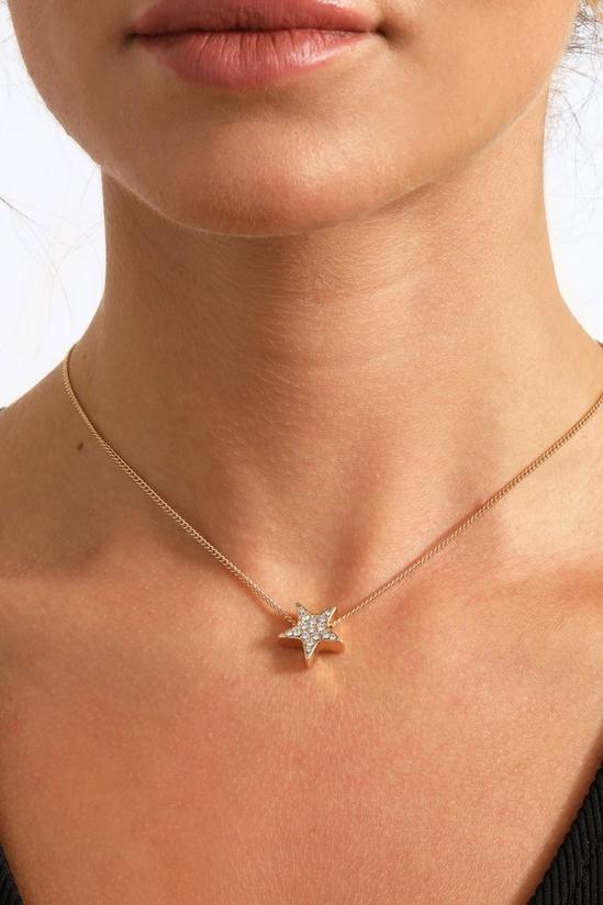 Caramel Jewellery London Gold Pavé Star Necklace 4