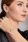 Caramel Jewellery London Silver Entwined Sparkly Heart Charm Bracelet & Earring Set thumbnail 3