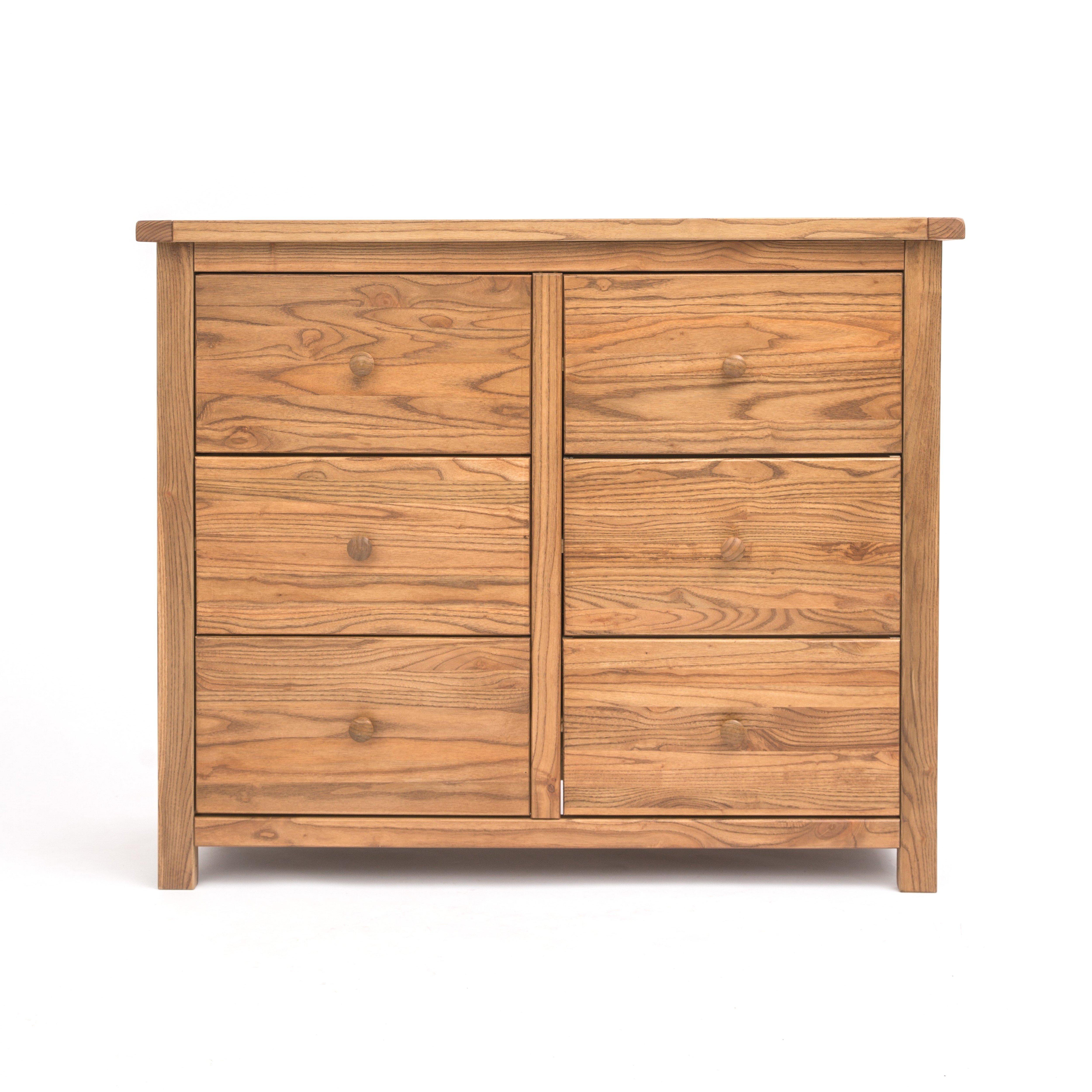 Trivento 6 Drawer Chest of Drawers Wood Knob