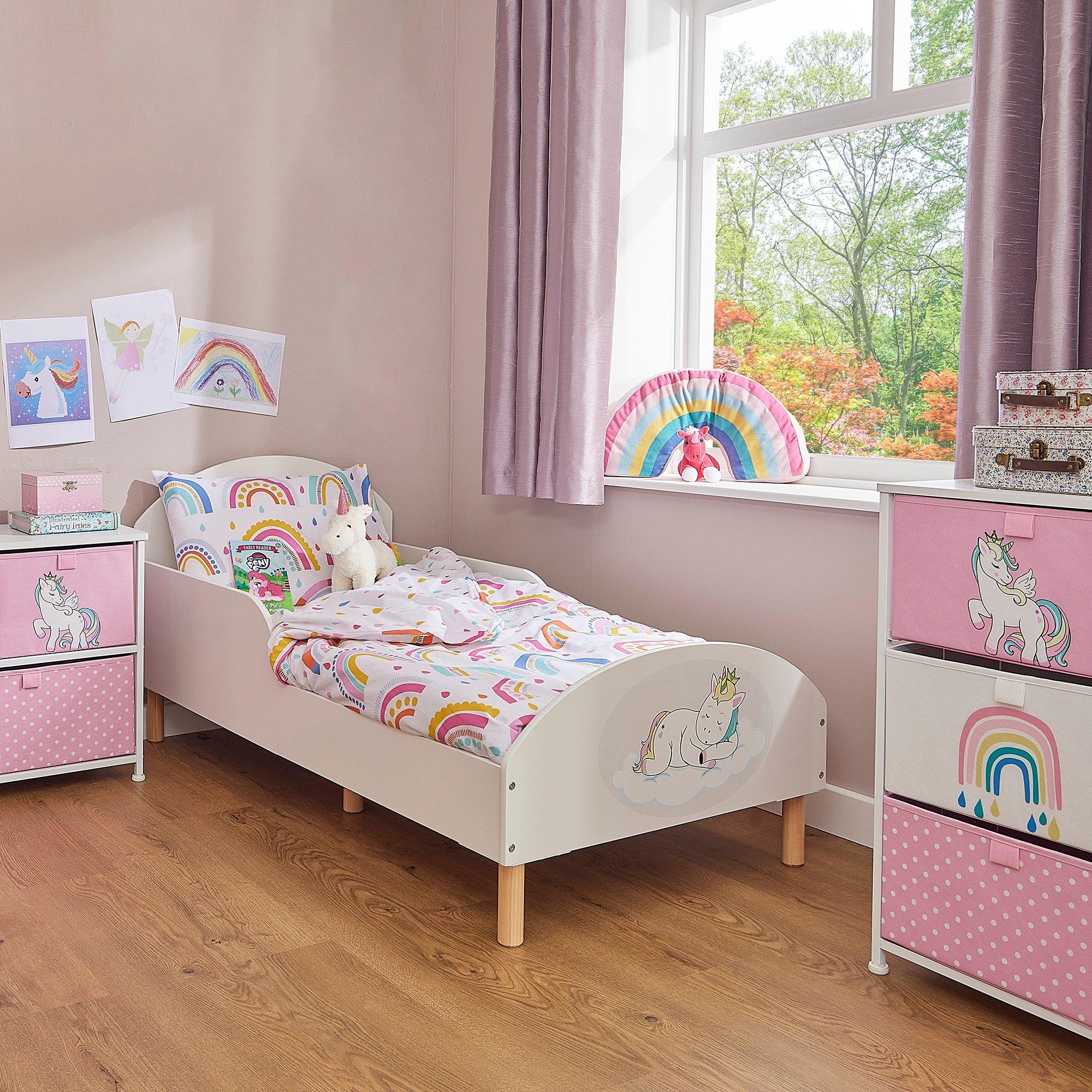 Unicorn Theme Toddler Bed