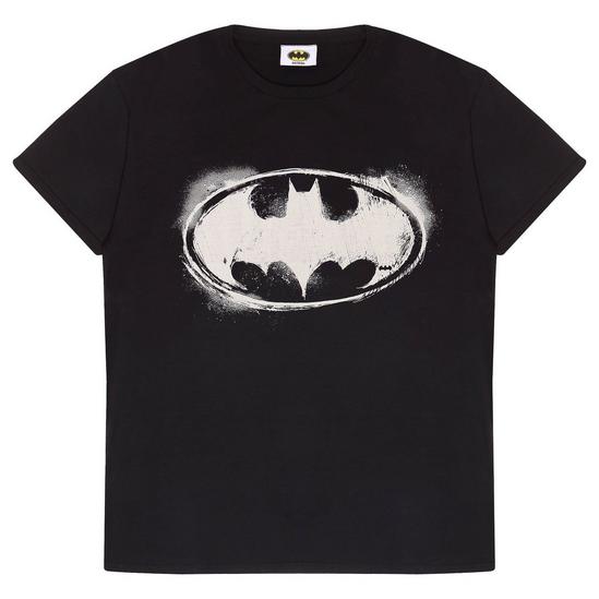 DC Comics Batman Mono Distressed Logo Men's T-Shirt 1