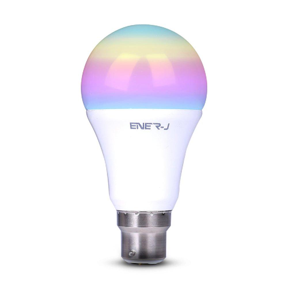 ENER-J SHA5262 Smart Colour LED Light Bulb - B22, Pack of 2