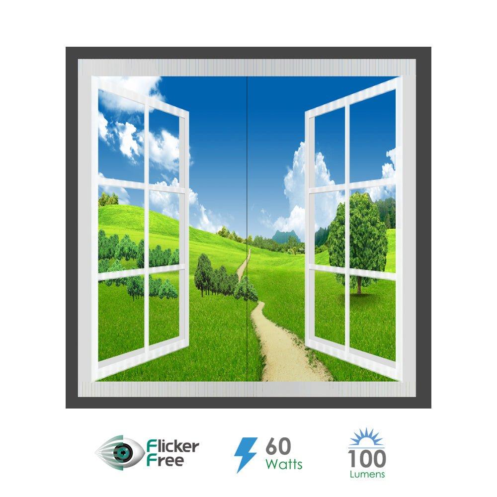 Landscape Window panel set, 120 X 60 Surface Panel, Grassland Design
