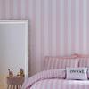 Muriva Stripe Tease Wallpaper Muriva Sassy B Pink White Modern Contemporary Teenager thumbnail 1