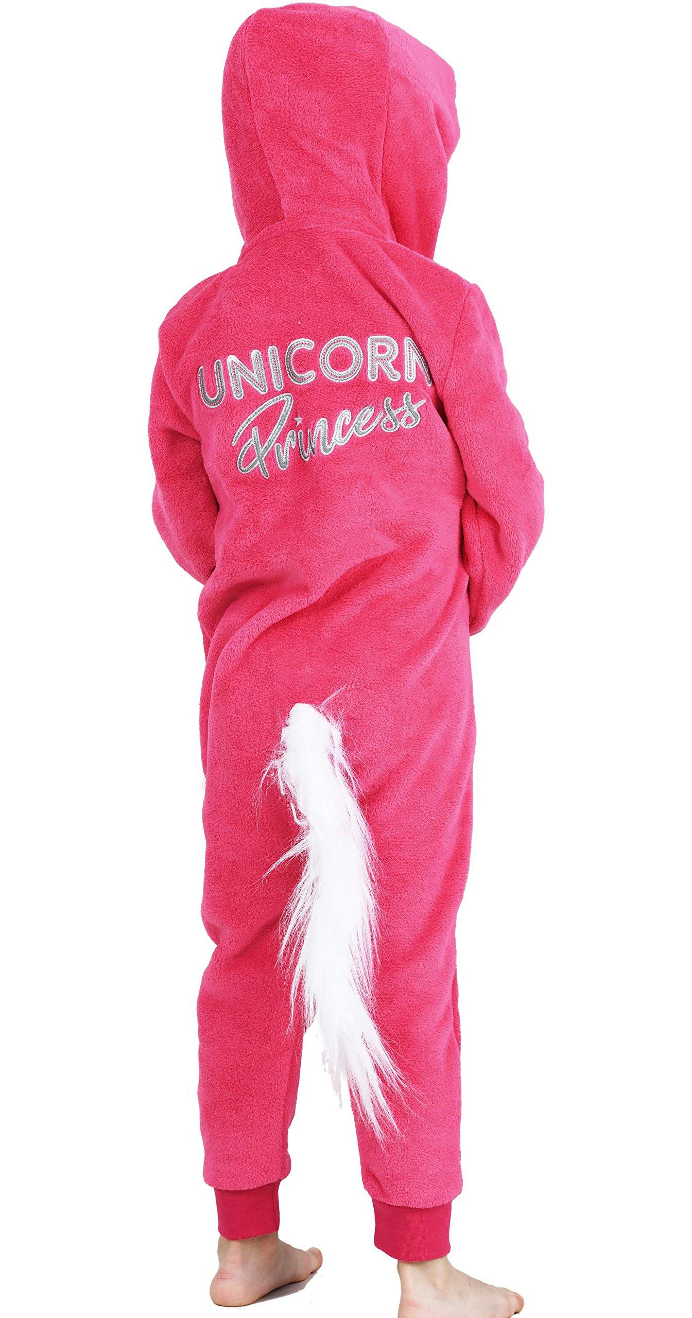 Super Soft Fleece Unicorn Onesie Playsuit with Tail