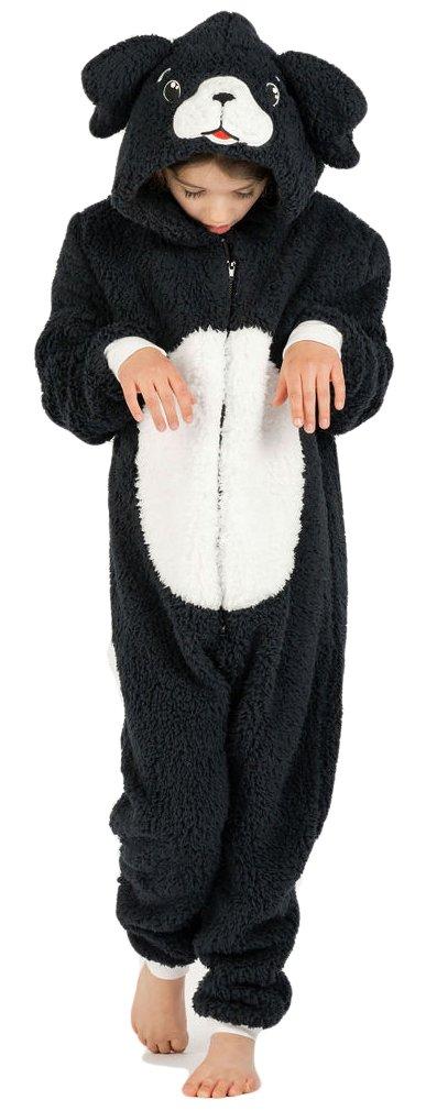 Super Soft Fleece Puppy Dog Onesie Playsuit with Tail and Hood
