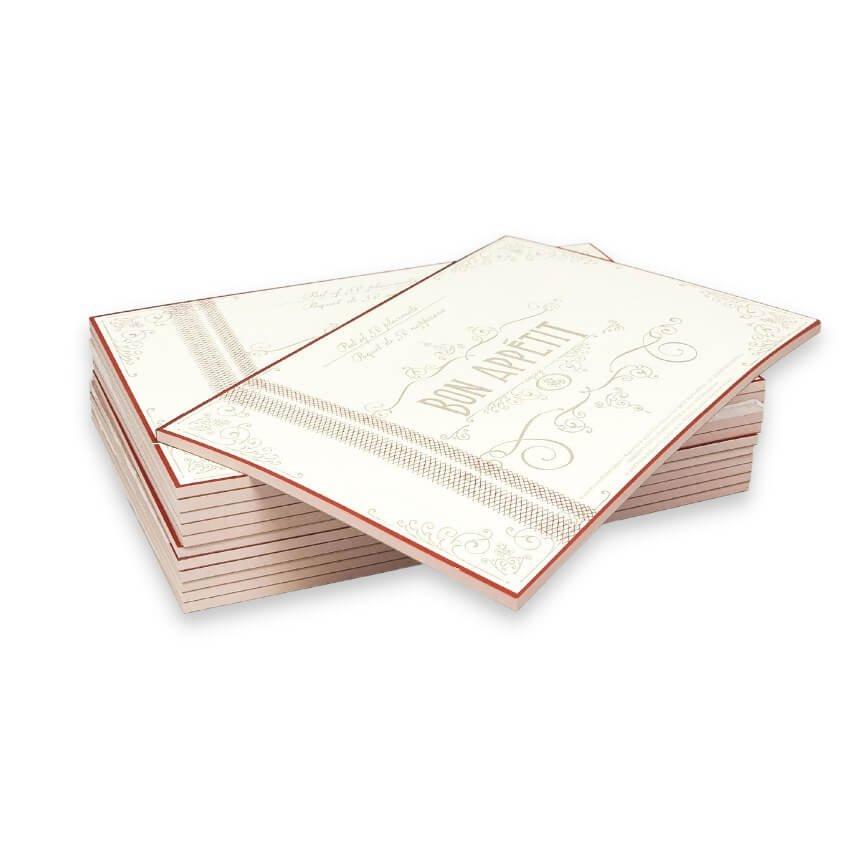 Bon Appetit Kitchen Dining Tabletop Dinner Placemats 6 x Pads (300 Sheets)
