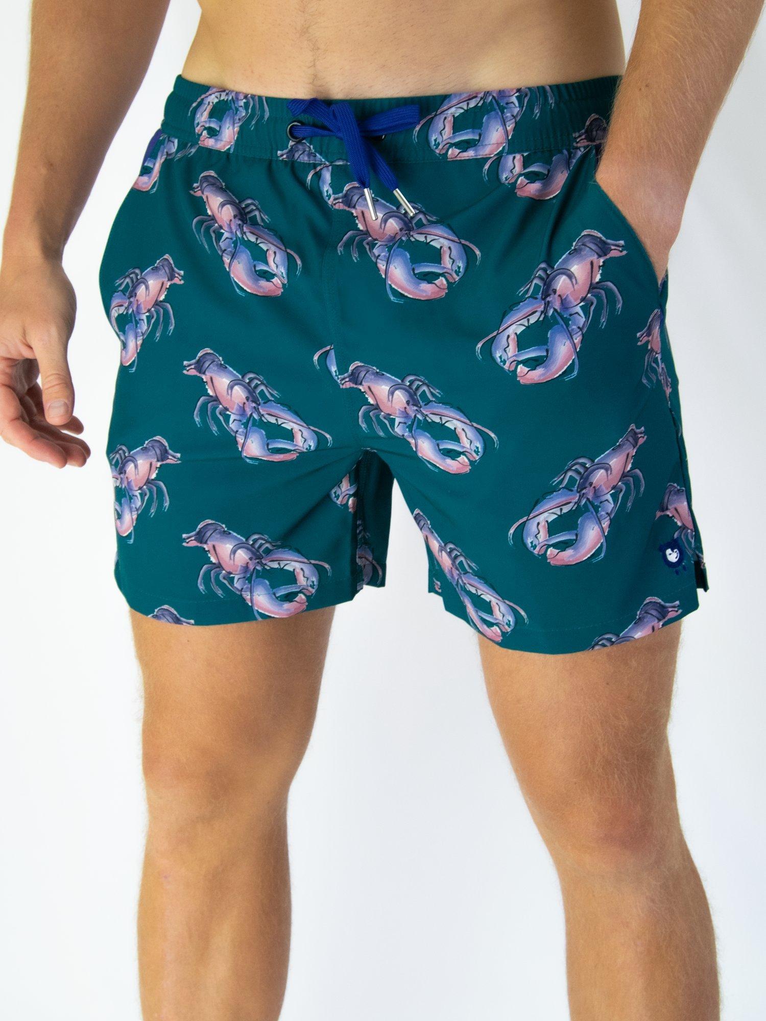 Lobsters Waterproof Pocket Swim Shorts