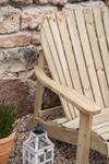 Outdoor Living Triple wooden Adirondack garden bench thumbnail 2